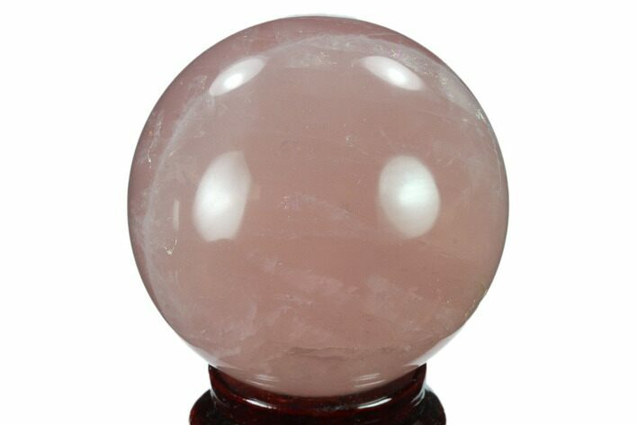 Polished Rose Quartz Sphere - Madagascar #133781